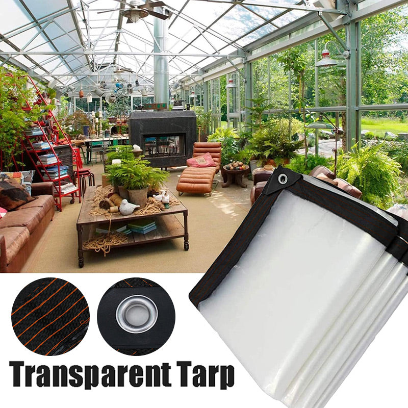 🏕️ 50% RABATT! 🌧️ Hochbelastbare transparente wasserdichte Isolierplane – Reißfest, wetterfest & vielseitig – Ideal für Camping, Bau & Schutzabdeckungen 🛡️
