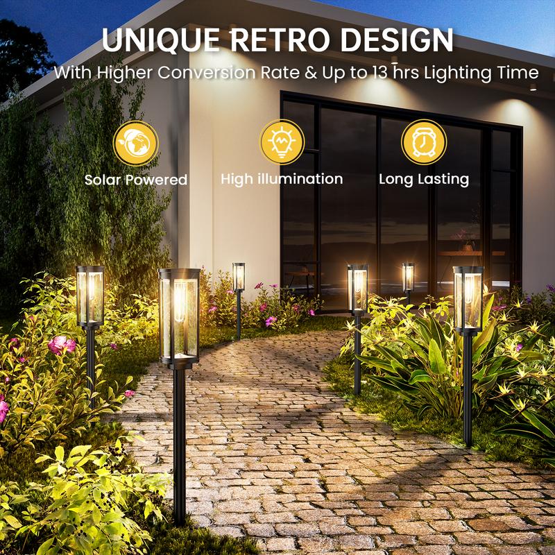 🌞🏡 50% RABATT! Solar-Gartenleuchte mit Filament-Optik – Wasserdicht & ideal für Wege und Rasen ✨