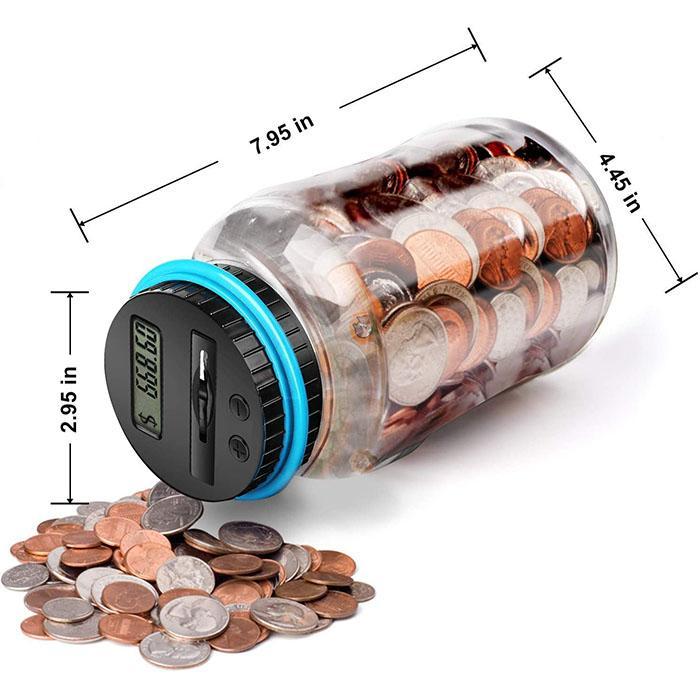 🏦💰Ihr intelligenter Spar-Assistent: Automatische Zählung & Anzeige für Euro- und Dollar-Münzen