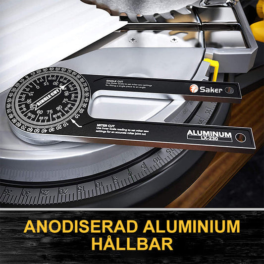📐 Perfekte Gehrungsverbindungen jedes Mal – 7" Aluminium-Winkelmesser für Gehrungssägen. Kein Rätselraten mehr. Lager in Großbritannien