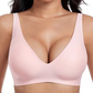 💕  – der ultra-bequeme, drahtlose Damen-BH: nahtlos, Tief-V & Push-Up