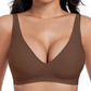 💕  – der ultra-bequeme, drahtlose Damen-BH: nahtlos, Tief-V & Push-Up