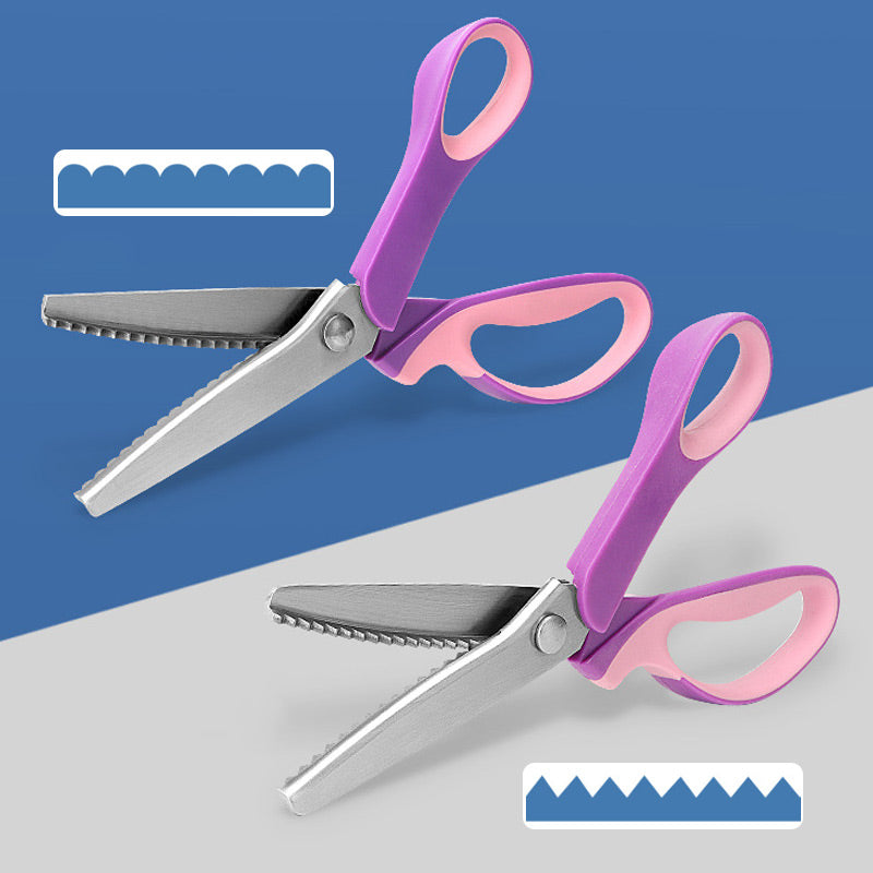 📢📢 50 % RABATT!! 🥳✨ Multifunktionale Zickzack-Schere, gezackte Schere ✂️🧵
