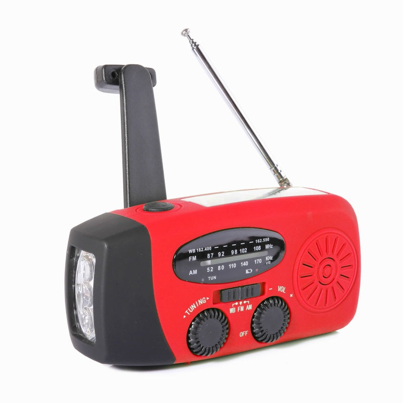 ⏳2026 Neue Ankünfte:：Zeitlich begrenztes Angebot⏳ Solar-Kurbelradio mit AM/FM-Empfang – 3-LED-Taschenlampe, USB-Notladefunktion und 600-mAh-Akku