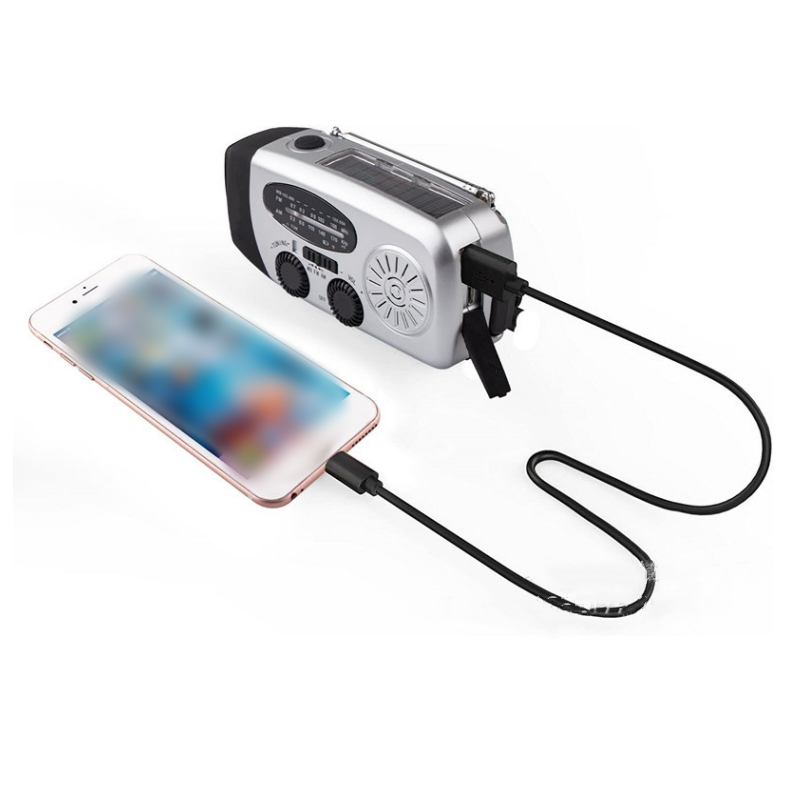⏳2026 Neue Ankünfte:：Zeitlich begrenztes Angebot⏳ Solar-Kurbelradio mit AM/FM-Empfang – 3-LED-Taschenlampe, USB-Notladefunktion und 600-mAh-Akku