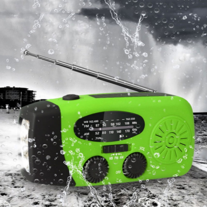⏳2026 Neue Ankünfte:：Zeitlich begrenztes Angebot⏳ Solar-Kurbelradio mit AM/FM-Empfang – 3-LED-Taschenlampe, USB-Notladefunktion und 600-mAh-Akku