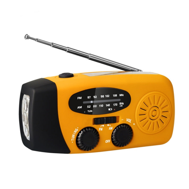 ⏳2026 Neue Ankünfte:：Zeitlich begrenztes Angebot⏳ Solar-Kurbelradio mit AM/FM-Empfang – 3-LED-Taschenlampe, USB-Notladefunktion und 600-mAh-Akku