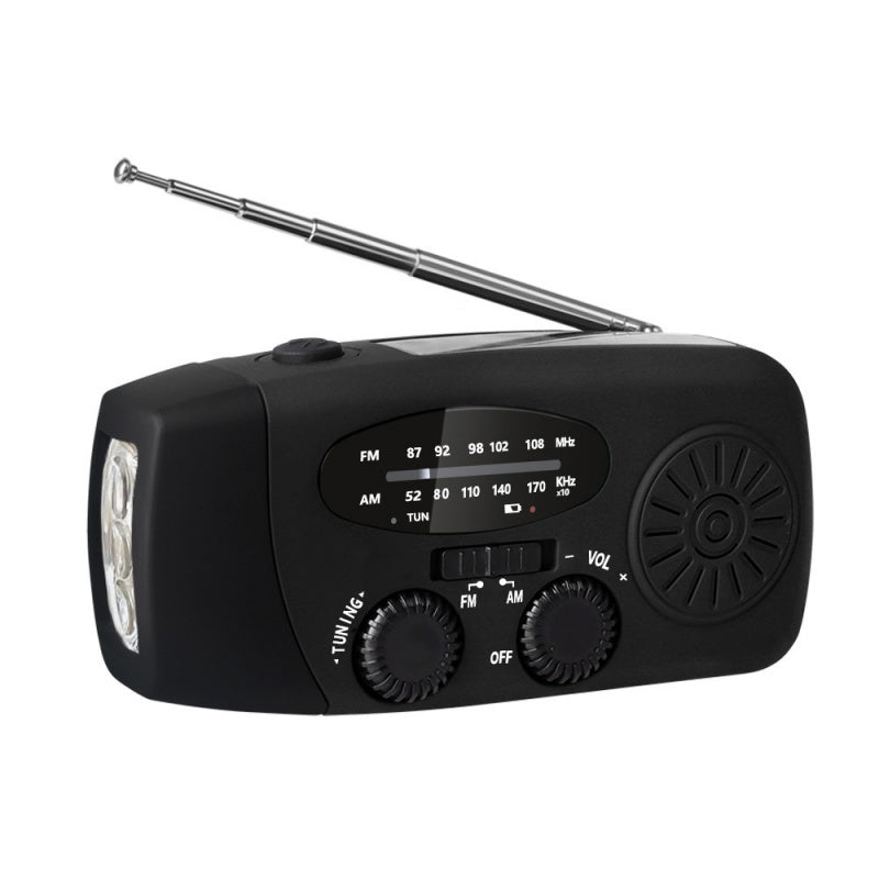 ⏳2026 Neue Ankünfte:：Zeitlich begrenztes Angebot⏳ Solar-Kurbelradio mit AM/FM-Empfang – 3-LED-Taschenlampe, USB-Notladefunktion und 600-mAh-Akku