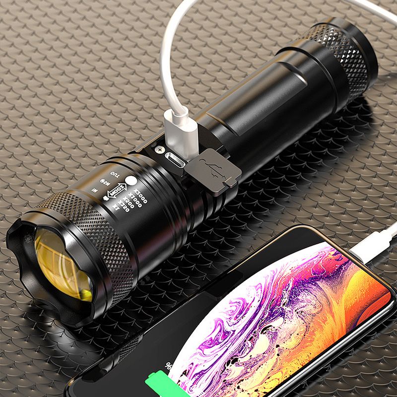 ⚡ Superhelle Zoom-Taschenlampe – superstark, fokussierbar & robust 🔦