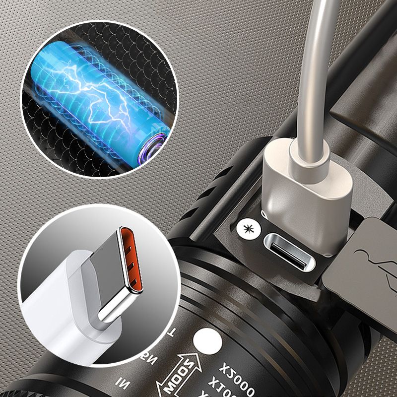 ⚡ Superhelle Zoom-Taschenlampe – superstark, fokussierbar & robust 🔦