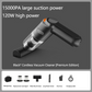 ⏳Zeitlich begrenztes Sonderangebot⏰ Kabelloser Handstaubsauger – 10000 Pa, 120 W, 400 g. 4000-mAh-Akku, 30 Min. Laufzeit. Waschbarer HEPA-Filter. Inkl. Bürste & Breitmauldüse. Weiß/Schwarz/Dunkelgrün ⚡