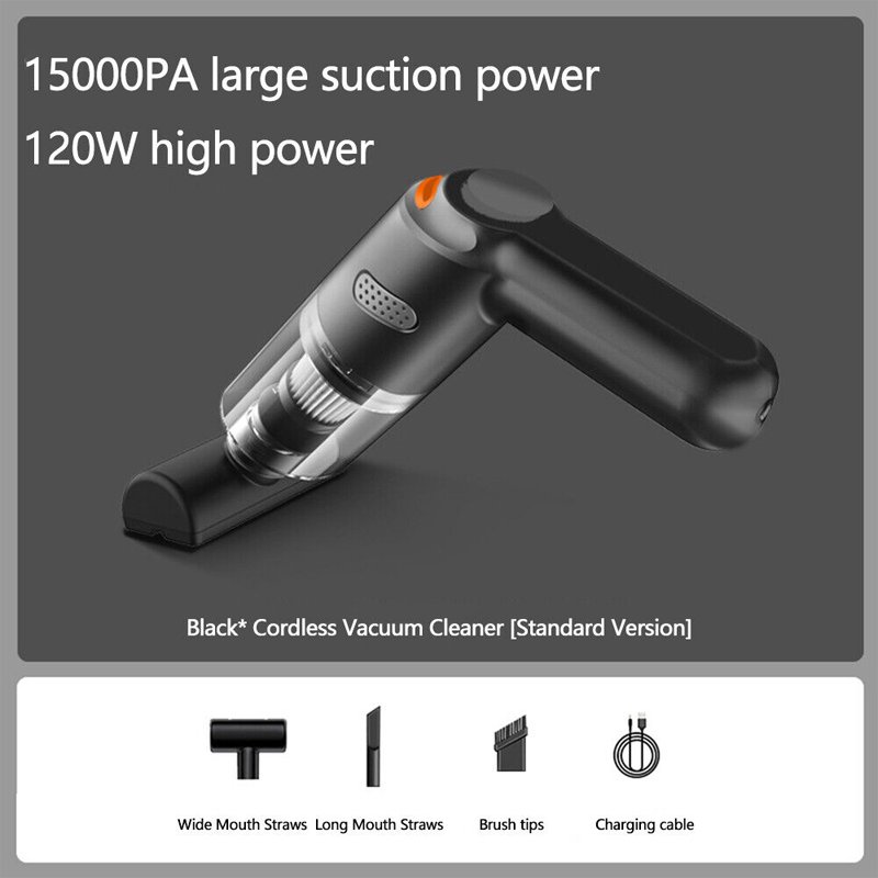 ⏳Zeitlich begrenztes Sonderangebot⏰ Kabelloser Handstaubsauger – 10000 Pa, 120 W, 400 g. 4000-mAh-Akku, 30 Min. Laufzeit. Waschbarer HEPA-Filter. Inkl. Bürste & Breitmauldüse. Weiß/Schwarz/Dunkelgrün ⚡