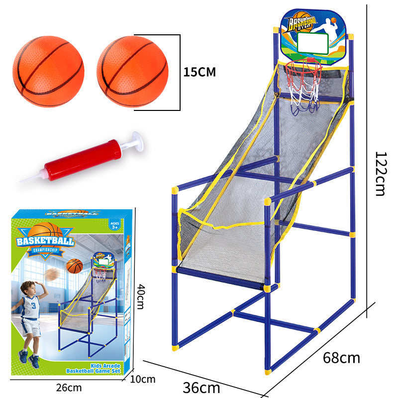 ⏰50% RABATT JETZT!⛹️Schnelle Lieferung 🚚💨Indoor-Basketball-Arcade-Spiel für Kinder mit 4 Bällen🏀