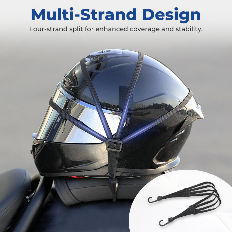 🔒 Helm sicher verstaut – nie wieder suchen! – Das elastische Netz mit 2 stabilen Haken – hält Helm & Zubehör fest am Bike – perfekt für jede Tour