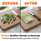 ✨3-in-1 Scallion Shredder & Peeler – Fast, Efficient & Must-Have Kitchen Tool
