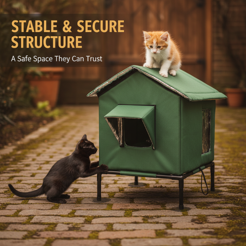 🐱 50% RABATT!🏠 Wasserdichtes Outdoor-Katzenhaus – erhöht, zerlegbar & klappbar – ideal für verwilderte Katzen, Garten & Balkon – wetterfest & flexibel🐾💤
