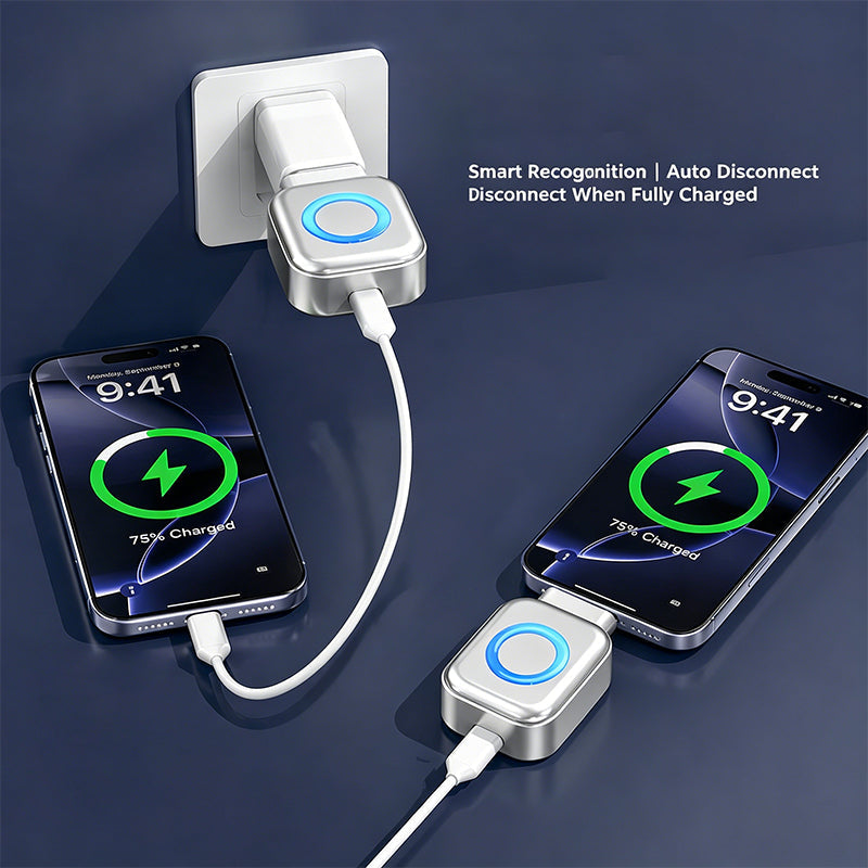 😫 Bekymret for batterihelsen når du lader over natten? 🔋 Denne adapteren kobler automatisk fra når batteriet er fullt – trygg og smart! ⚡