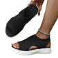 🏖️ Sommer-Sale 50% Rabatt 🏝️👡Damen Strick-Plateausandalen ✨Atmungsaktive bequeme Sommersandalen mit weicher Sohle für Stadt & Spaziergänge