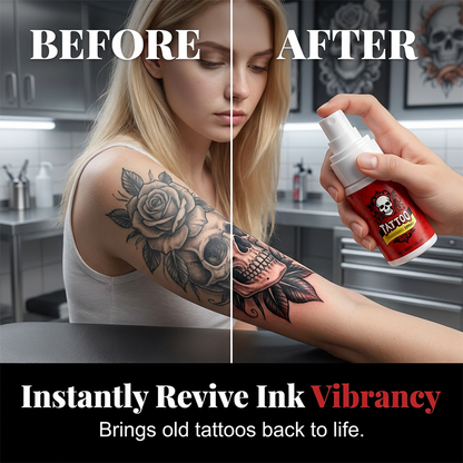 Feuchtigkeitsspendendes Spray zur Nachsorge bei Tattoos