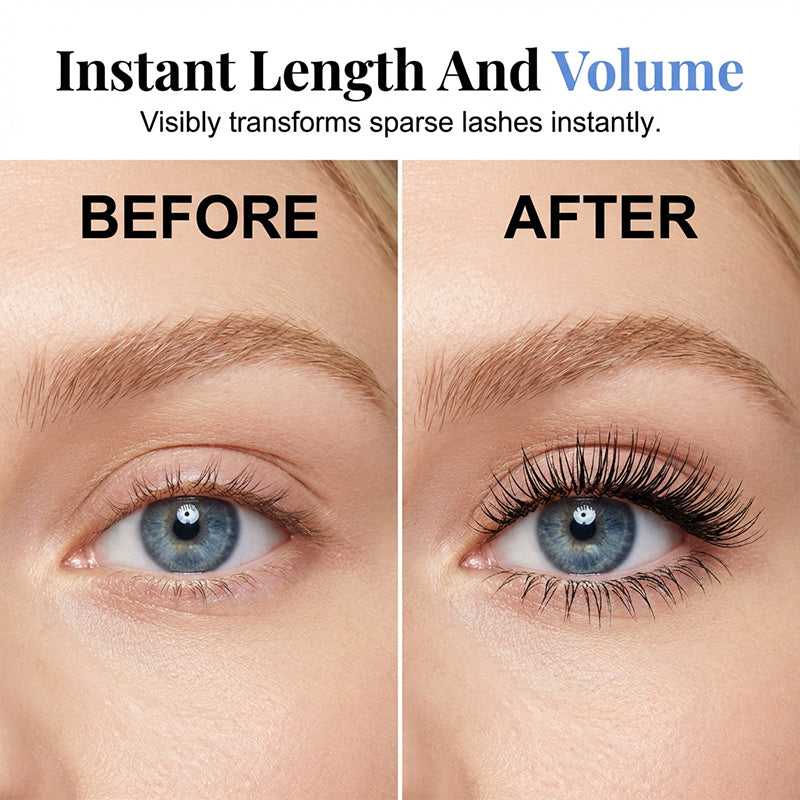 ❄️Sommerfrisch 50% Rabatt!🖤Wasserfeste Wimperntusche – Klumpfreie Mascara für Länge, Volumen & den ganzen Tag Lift