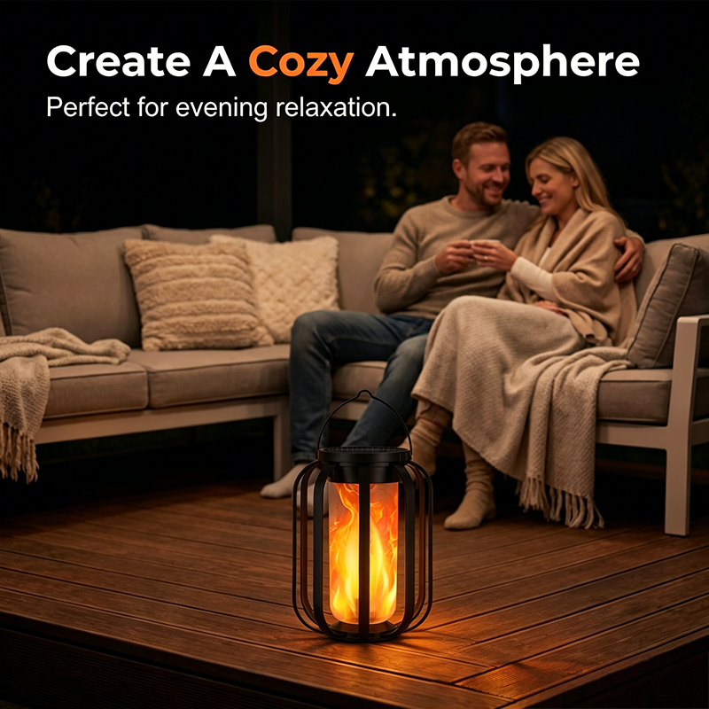 📢📢50% RABATT!!⏰Solar-Flackerflammen-Laterne – wasserdicht, automatisch & kabellos – realistisches warmes Licht für Terrasse & Garten 🌙