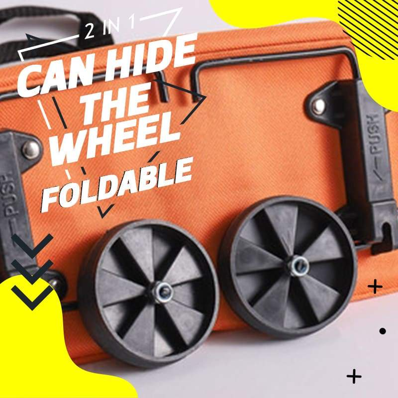 2-in-1 faltbarer Einkaufswagen