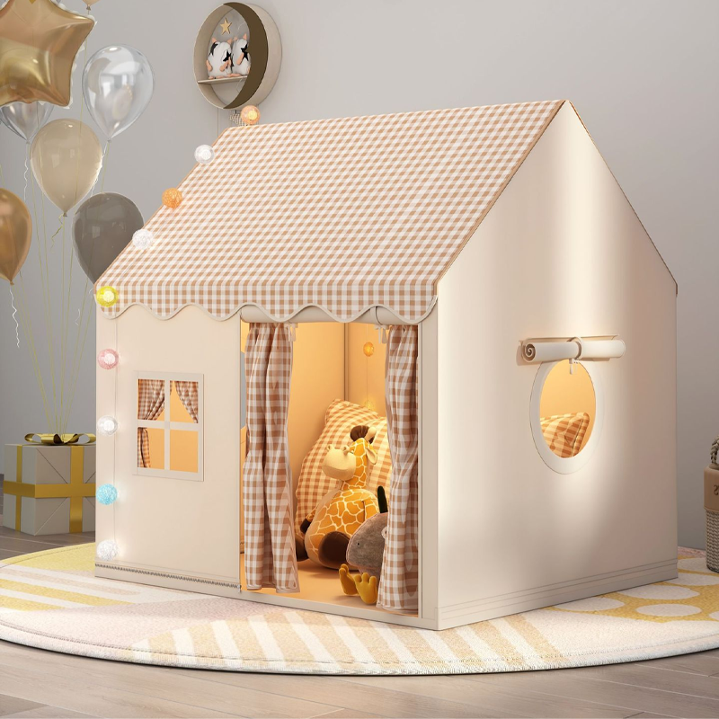 ⏰ Kinderspielzelt „Schloss“ – Geräumig und einfach aufzubauen – Atmungsaktiver Stoff, ideal für Spaß drinnen und draußen – regt zum fantasievollen Spielen an ✨🧸