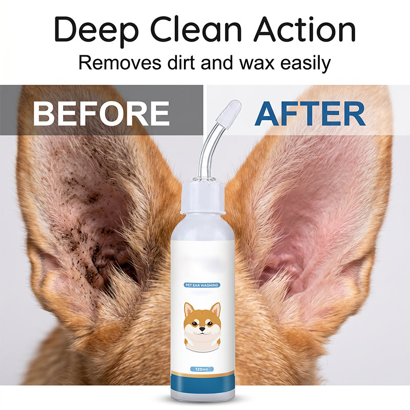 🐶 KAUFE 2, ERHALTE 1 GRATIS! 🐱 Sanfte Tierohrreiniger-Lösung – Sicher & schnell reinigend – Mit flexibler Silikonspitze – ideal für Hunde & Katzen – sanft & effektiv 🧴✨👂