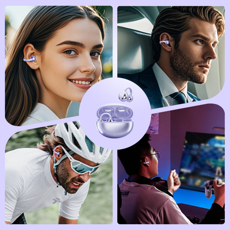 🎧 50% RABATT! ✨ Open-Ear Bluetooth 5.4 Kopfhörer – Clip-On & KI-Übersetzung – Stereo-Sound – ideal für Sport, Alltag oder Reisen 🌍🏃‍♂️💬✨