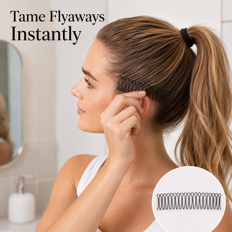 Flexibler Kamm „Invisible Grip“ für widerspenstiges Haar