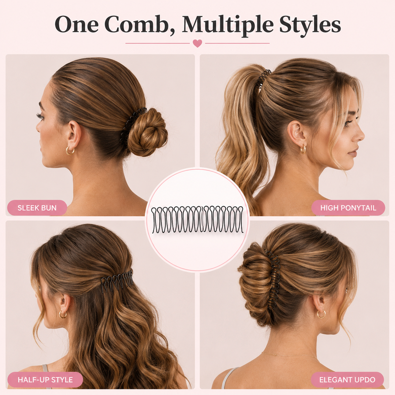 Flexibler Kamm „Invisible Grip“ für widerspenstiges Haar