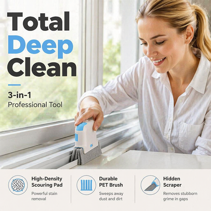 🥳 HOT SALE 2026! 🧽🏠✨ Window track cleaning tool – removes dirt from crevices, gaps, and corners!