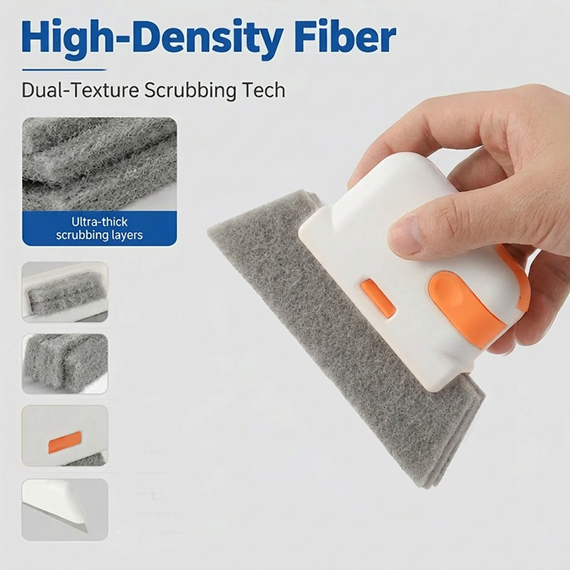🥳 HOT SALE 2026! 🧽🏠✨ Window track cleaning tool – removes dirt from crevices, gaps, and corners!