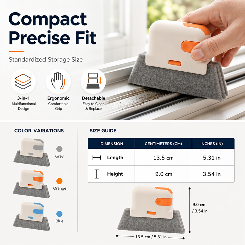 🥳 HOT SALE 2026! 🧽🏠✨ Window track cleaning tool – removes dirt from crevices, gaps, and corners!