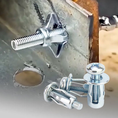 ❄️Sommer-Sonderangebot: 50 % Rabatt!🔩Metall-Hohlwanddübel für Gipskartonplatten – Stabile Spreizdübel für Regalbretter, Haken, Lampen und Wandmontage