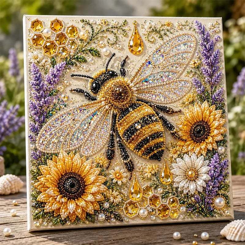 🏆 Letzter Tag Sonderpreis 19,90 £ 🦉💛 Highland Cow Pearl Art DIY-Set – Entspannendes Bastelprojekt zur Gestaltung atemberaubender Küstenkunstwerke (📦 2 kaufen, versandkostenfrei)