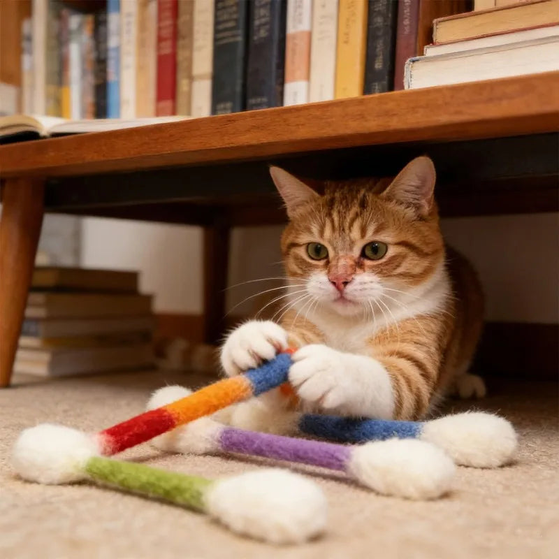 🔥 HEUTE 50 % RABATT! 🐱 Interactive Swab Cat Toy with Catnip