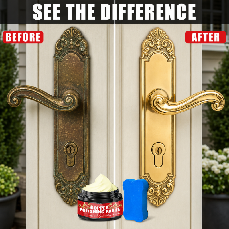 Kupfer-Messing-Polierpaste mit Schwamm