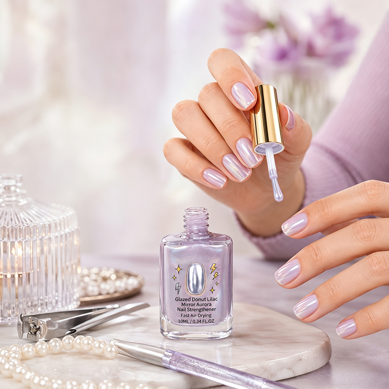 🔥🎁 1+1 GRATIS!!🥳💞 50K+ VERKAUFT! ⚡💅Lila Glanz-Spiegel-Nagelhärter