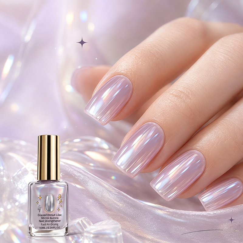 🔥🎁 1+1 GRATIS!!🥳💞 50K+ VERKAUFT! ⚡💅Lila Glanz-Spiegel-Nagelhärter