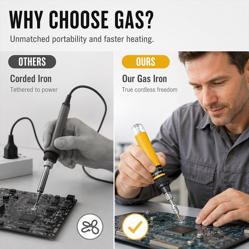 ⏰ 50% Rabatt! Nie wieder Kabelsalat! – Schnurloser Butan-Lötkolben-Stift – tragbar, schnell aufgeheizt & ideal für Reparaturen, Elektronik & unterwegs 🔥🔧