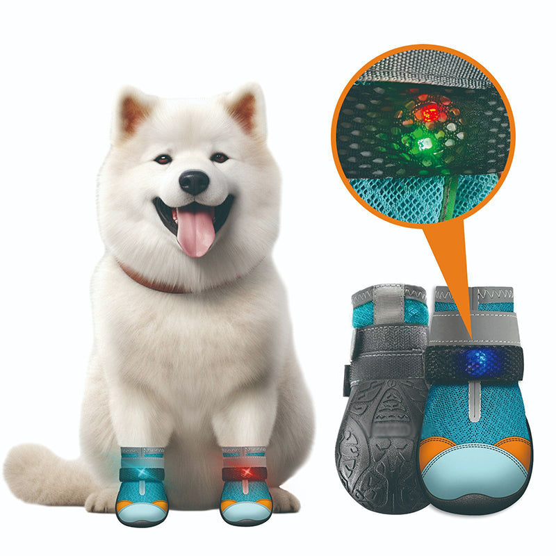 🔥 Heute -50 %! 🐶 Leuchtende Hundeschuhe mit Mesh-Gewebe