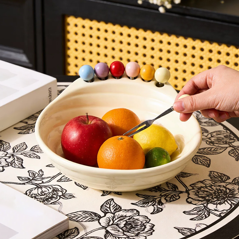 🦶🍓✨ Verspielte Snackschale in Fußform mit integrierten Obstgabeln – praktisch, dekorativ & ein echter Hingucker – ideal für Obst, Snacks, Partys & Buffet