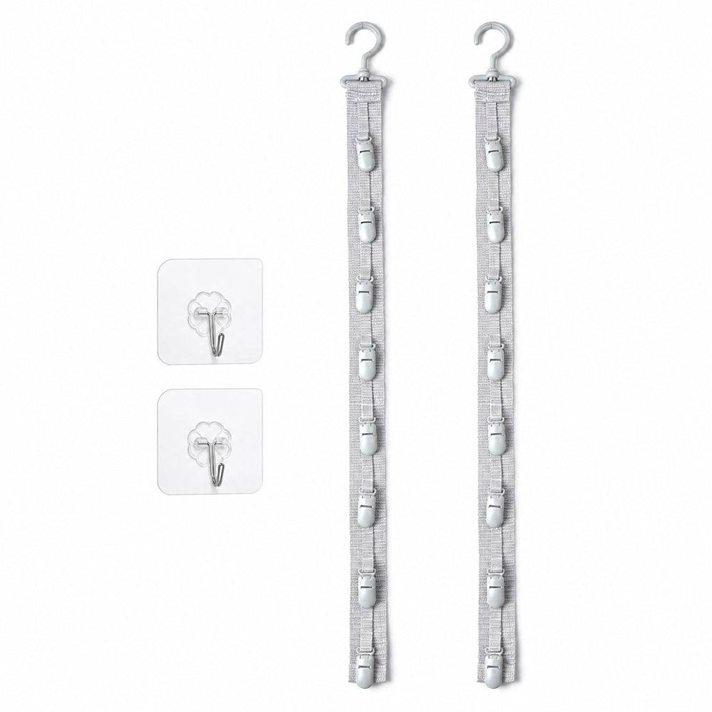 Wandmontierter Hutorganizer mit 8 Clips