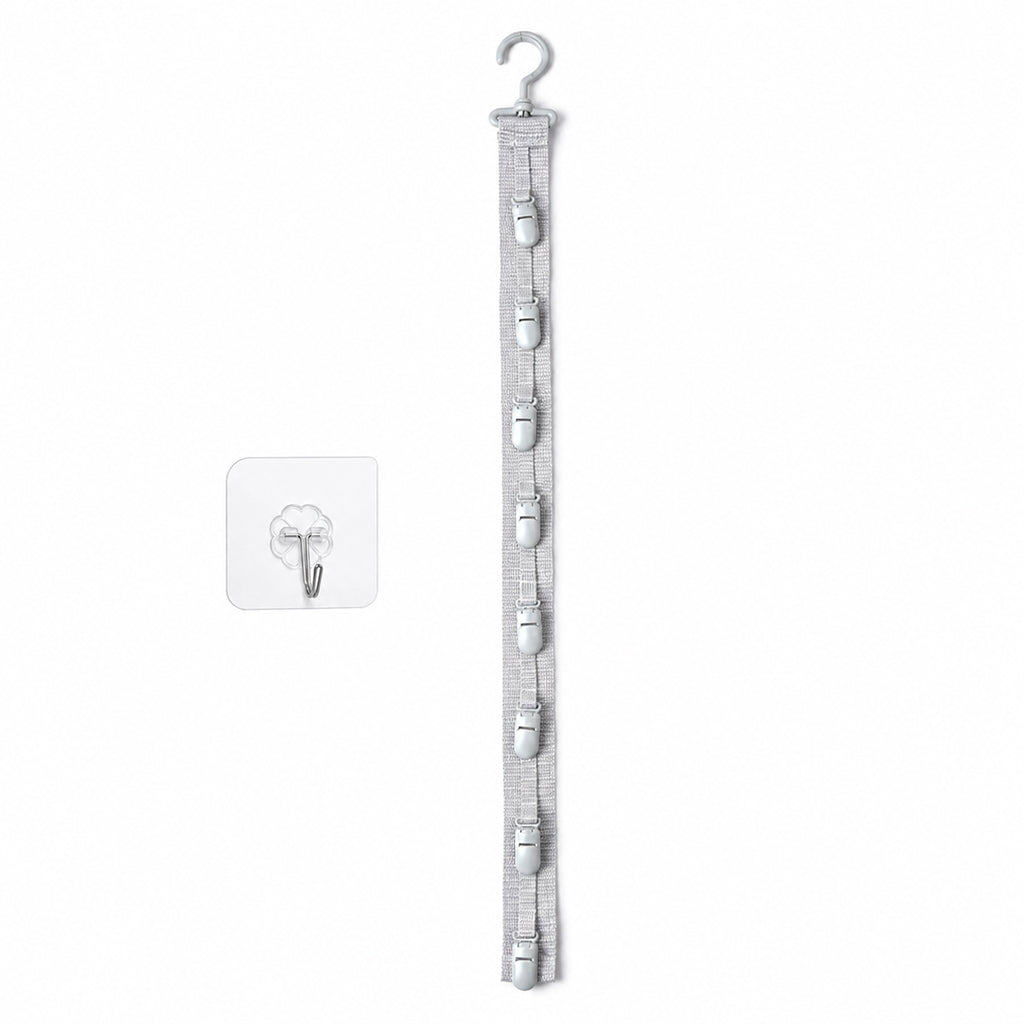 Wandmontierter Hutorganizer mit 8 Clips