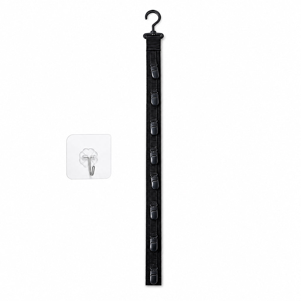 Wandmontierter Hutorganizer mit 8 Clips
