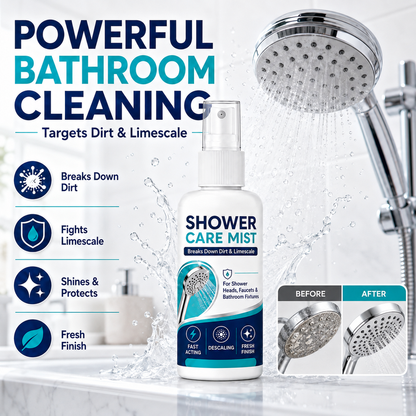 🚿 50% RABATT! 🧴 Schnell wirkendes Duschkalkentfernungsspray – Effektiv gegen Kalk, Seifenreste & Wasserflecken – Ideal für Fliesen, Duschkabinen & Armaturen ✨