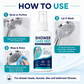 🚿 50% RABATT! 🧴 Schnell wirkendes Duschkalkentfernungsspray – Effektiv gegen Kalk, Seifenreste & Wasserflecken – Ideal für Fliesen, Duschkabinen & Armaturen ✨