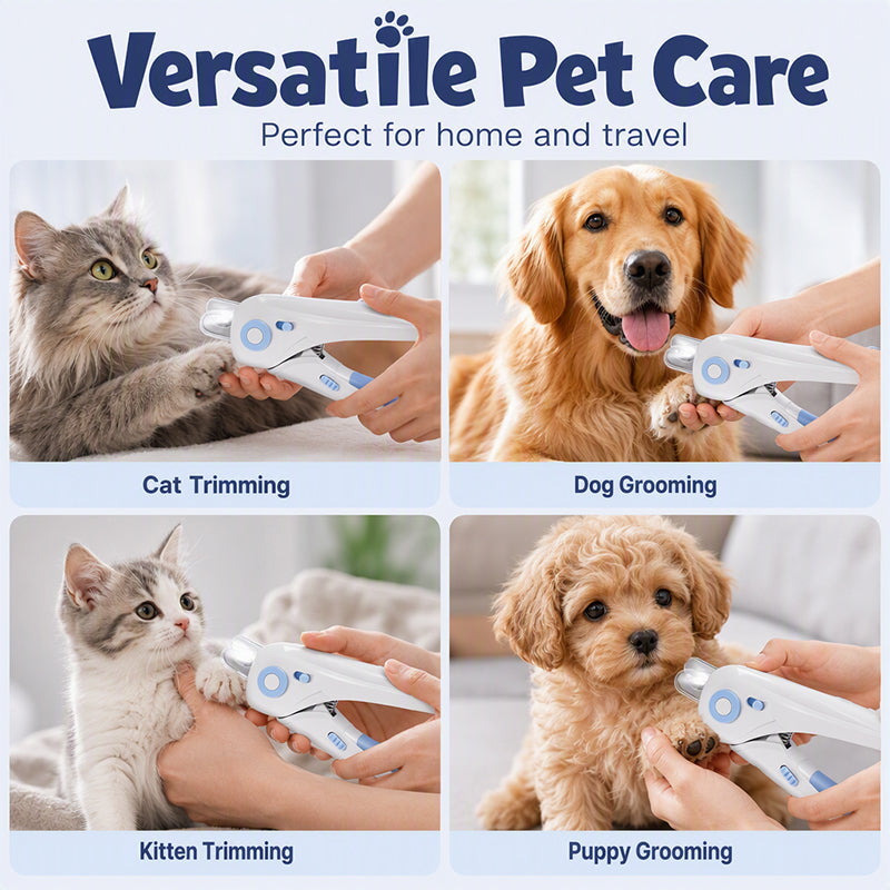 🐾Sicherer elektrischer Nagelclipper für Hunde & Katzen – mit LED-Sicherheitslicht & intelligenter Sensor-Technologie