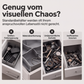 Ausziehbarer und zusammenklappbarer Schubladenorganisator